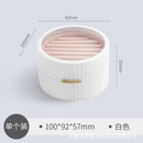 Comparison shot showing white and pink variants side by side