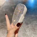 Pill box placed on fabric napkin for soft lifestyle aesthetic