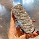 Side profile showing hinge mechanism and compact folded dimensions