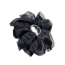 Flat lay of all three colors — ivory, black, and gray — arranged symmetrically