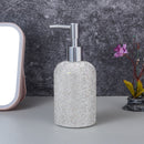 Front view of SUUMEE 380ml refillable dispenser bottle in white on clean white background