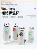 Tumbler placed on yoga mat beside water bottle — wellness lifestyle context