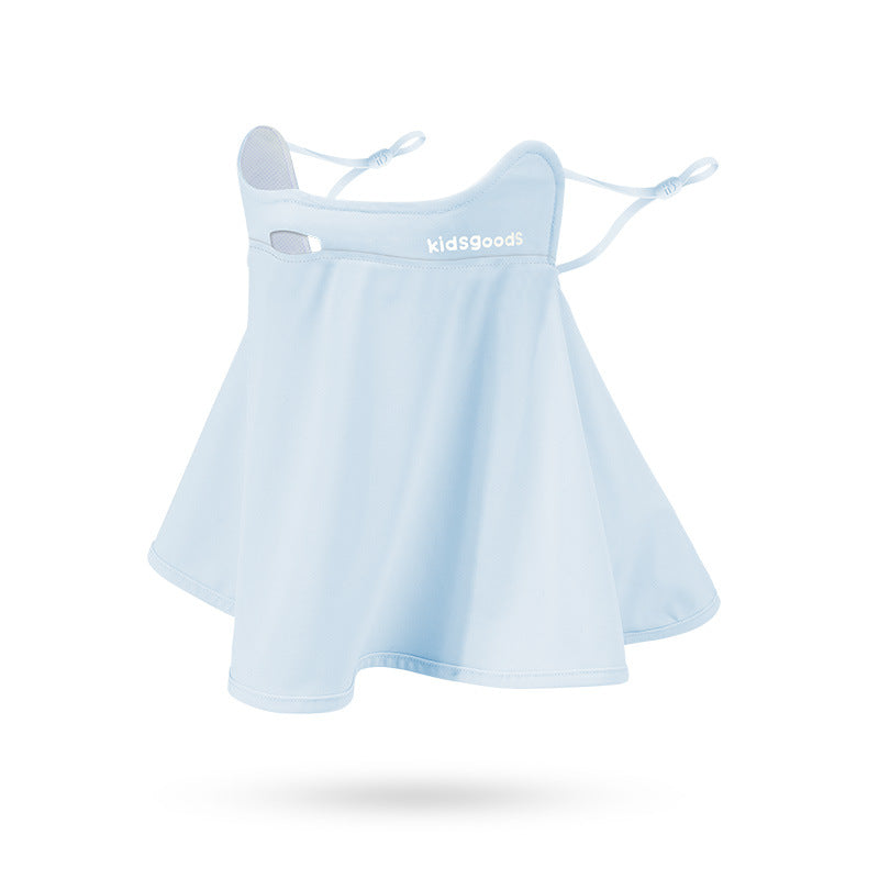 Kids Ice Silk Sunscreen Face Shield Eye Shield Sun Protection UV Exposure Nose Shawl Face Mask