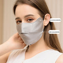 Reusable 100% Mulberry Silk Face Mask for Women Sunscreen and breathable