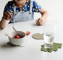 Cute Silicone Coaster Cartoon Children Nordic Baby Washable Cup Mat Insulation