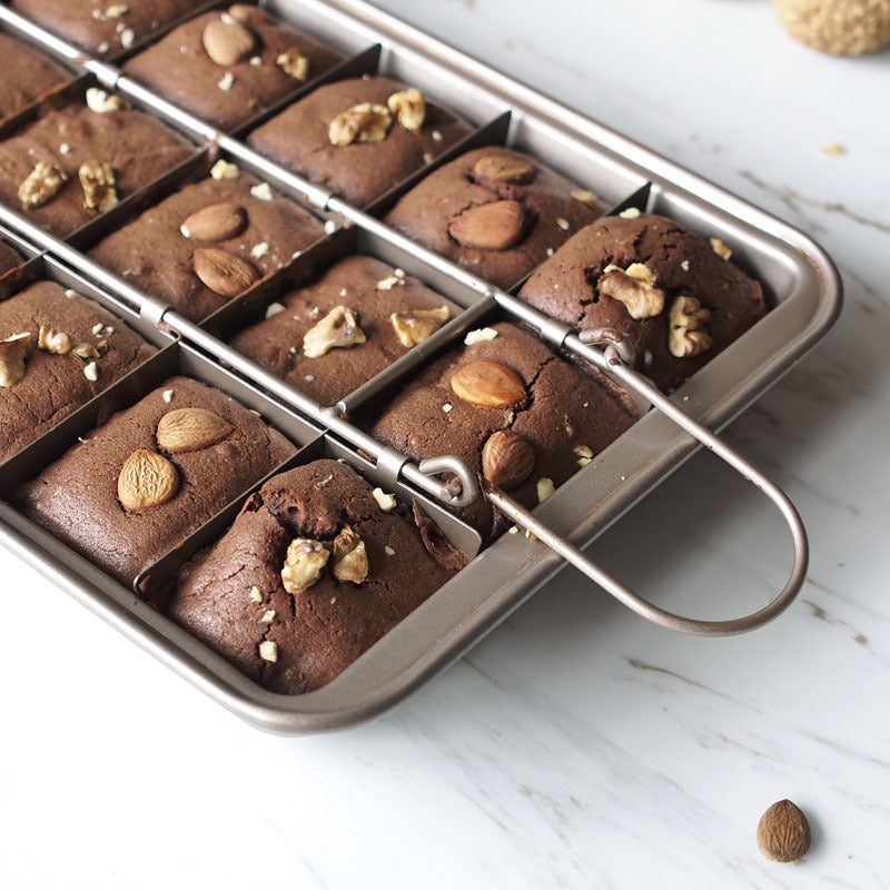 Brownie Pan Non Stick Brownie Pans With Dividers 18 Pre-slice Brownie Baking Tray
