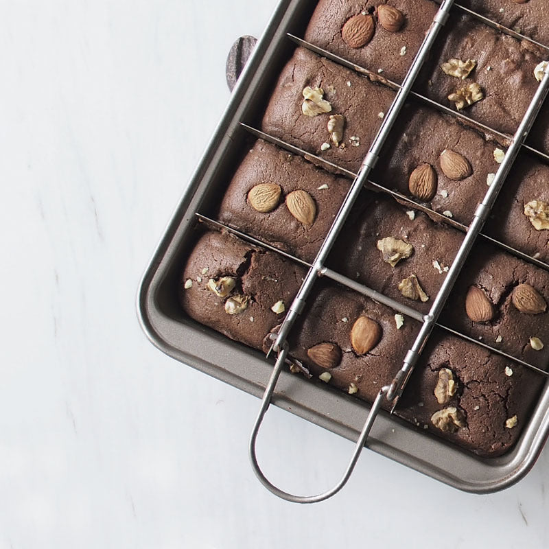 Brownie Pan Non Stick Brownie Pans With Dividers 18 Pre-slice Brownie Baking Tray