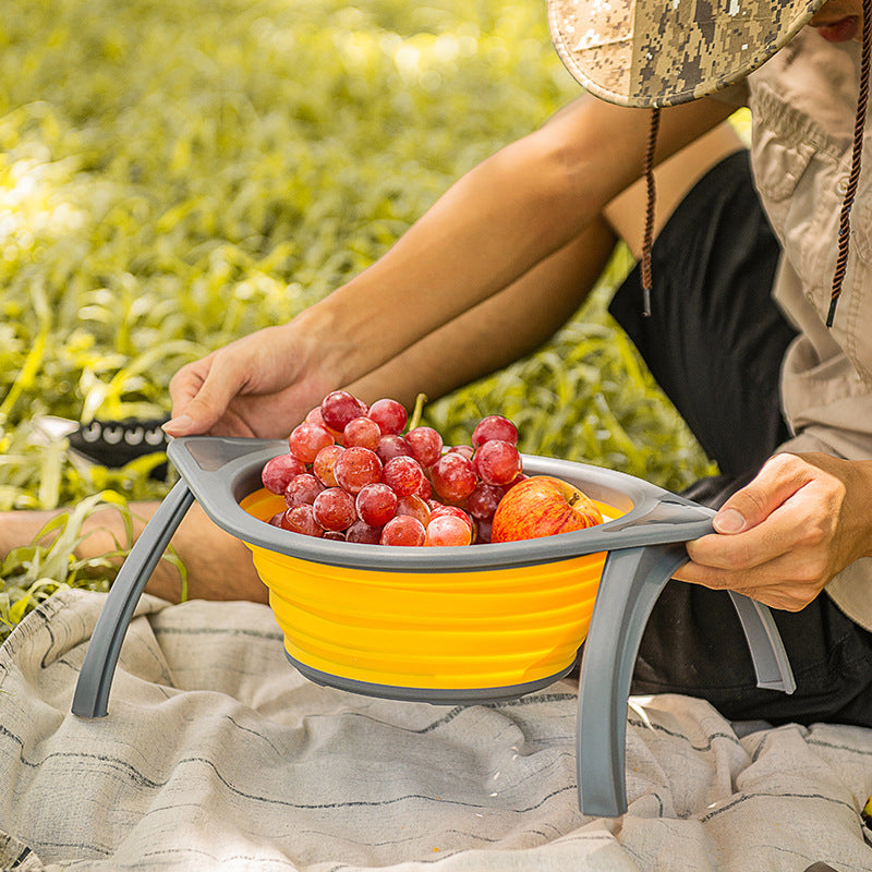 Foldable Filter Water Washing Basket Kitchen Washing Fruit Basket
