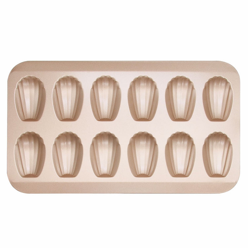 Madeleine Pan 12 Cavity Shell Shape Carbon Steel Baking Cake Mold Pan Oven Baking