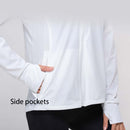 UPF 50+ UV Sun Protection Women's Clothing Zip Up  with Pocket Hoodie Long Sleeve Fishing Running Hiking Jacket Outdoor