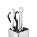 Block Set Stainless Steel Knife Holder Free Insert Knife Holder Kitchen Utensils Knife Holder Storage Bucket