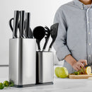 Block Set Stainless Steel Knife Holder Free Insert Knife Holder Kitchen Utensils Knife Holder Storage Bucket