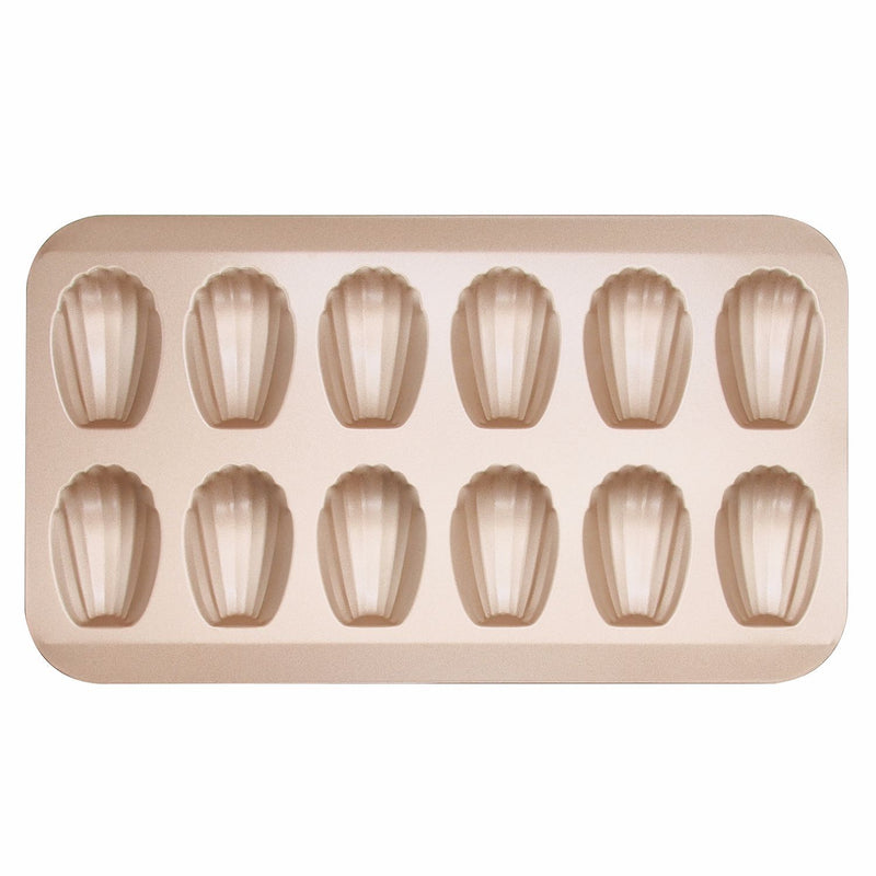 Madeleine Pan 12 Cavity Shell Shape Carbon Steel Baking Cake Mold Pan Oven Baking