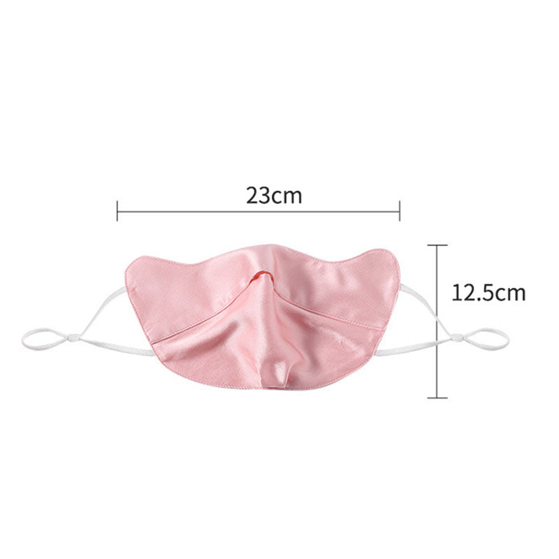 Reusable 100% Mulberry Silk Face Mask for Women Sunscreen and breathable