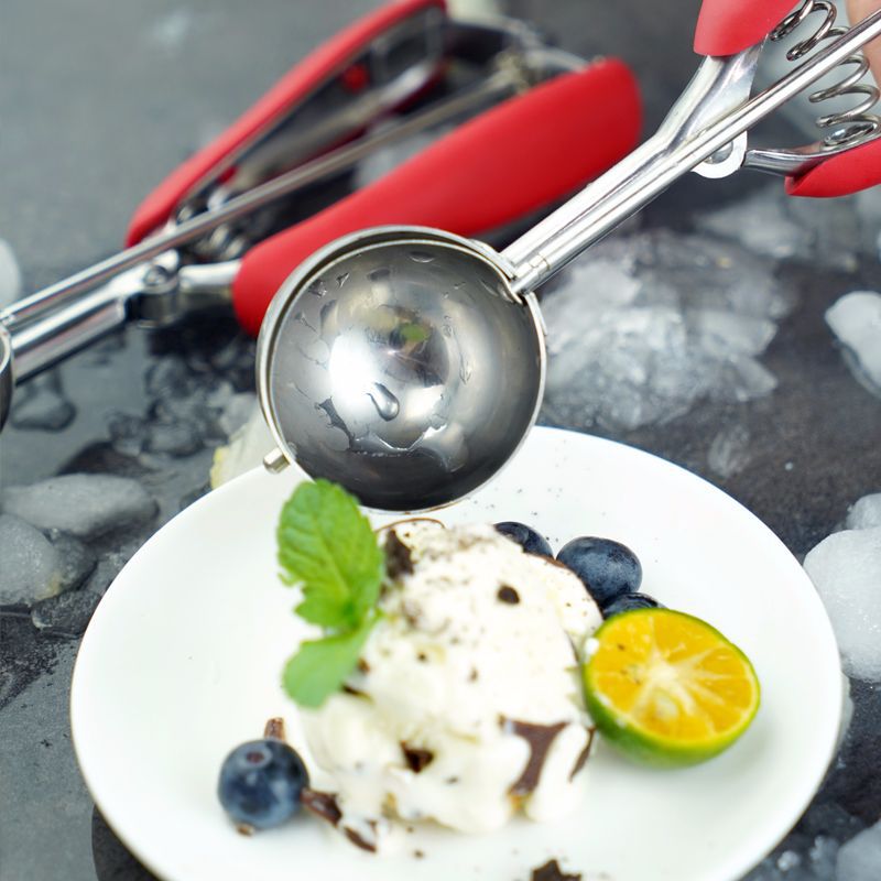 304 Steel Cookie Scoop Set of 3 - S,M,L Ice Cream Scoop Set