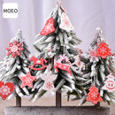 Christmas Decorations Creative Wooden Pendants DIY Mini Christmas Tree Boxed Elk Ornaments