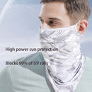 2 PCS Summer UV Protection Elastic Balaclava Face Mask,Cooling Face Reusable Headwear Sports-Headbands Neck Gaiter