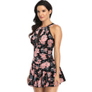 Women's One-Piece Swimsuit Nice Plus Size Bathing Suits High V Neck Mesh Ruched Swimsuits