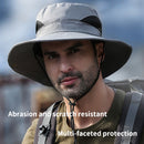 Summer outdoor men's hat sunscreen UV breathable fisherman hat fishing shade hiking cap