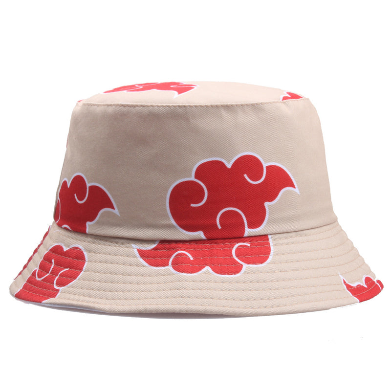 Outdoor Sun Shade Cartoon Print Cloud Fisherman Hat