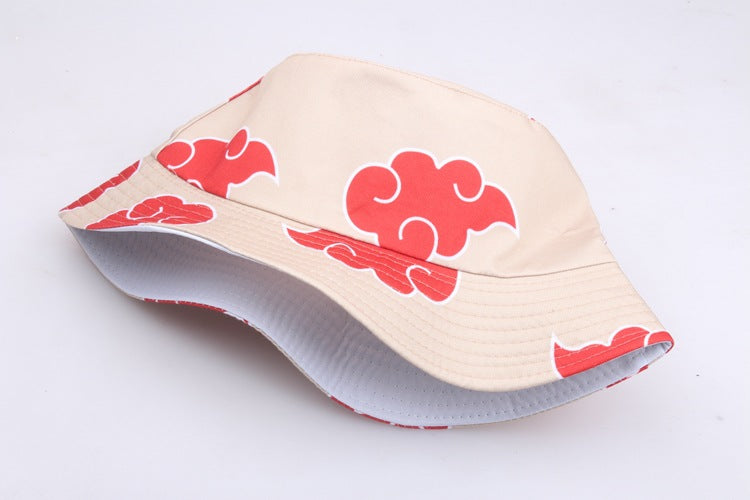 Outdoor Sun Shade Cartoon Print Cloud Fisherman Hat