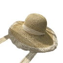 Summer Outing Breathable Lace Hollow Straw Hat