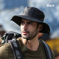 Summer outdoor men's hat sunscreen UV breathable fisherman hat fishing shade hiking cap