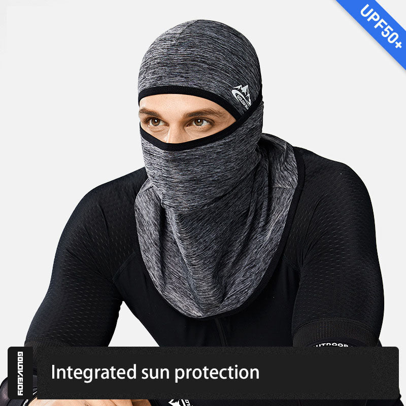 Summer Ice Silk Sunscreen Hood Men's and Women's Cycling Mask Multi-Functional Sports Anti-Shedding Magic Bandana