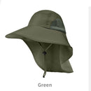Summer sunshade fisherman hat outdoor mountaineering fishing sunscreen hat neck guard big brim men's hat