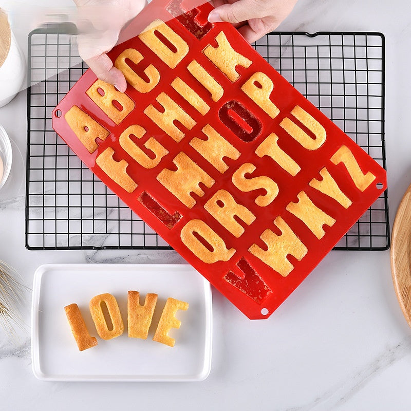 Alphabet Silicone Mold Cake Baking Utensils DIY Ice Tray