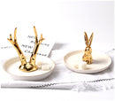 Ceramic Antler Jewelry Tray Creative Home Furnishings